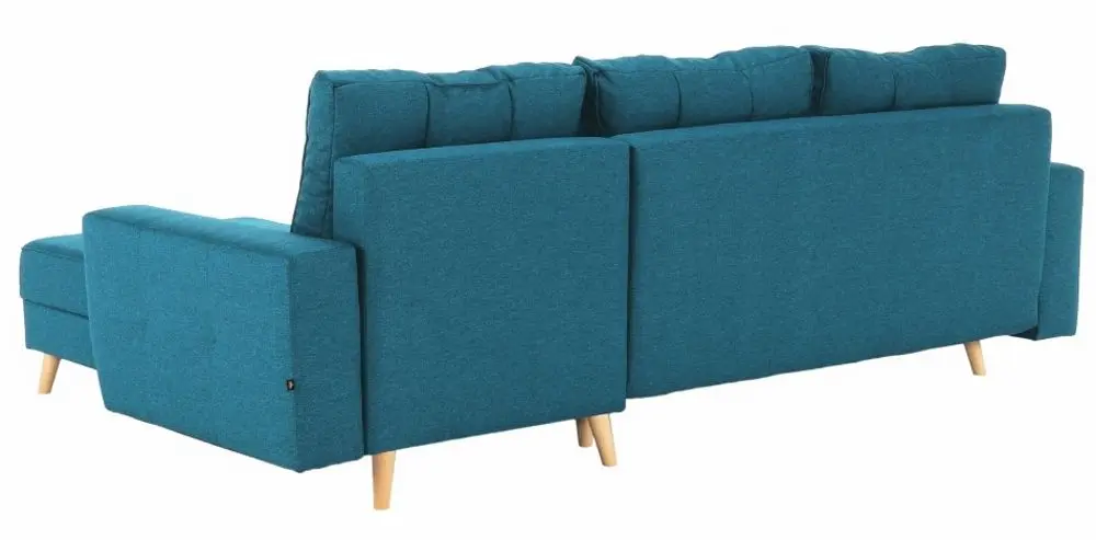 Canapea de colt extensibila Mobhaus Vincent (Turquoise) - 9
