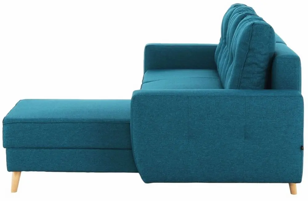 Canapea de colt extensibila Mobhaus Vincent (Turquoise) - 7