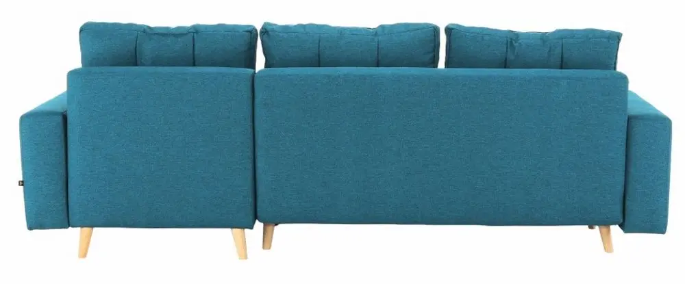 Canapea de colt extensibila Mobhaus Vincent (Turquoise) - 6