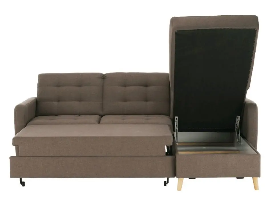 Canapea de colt extensibila Mobhaus Visby (Brown) - 13