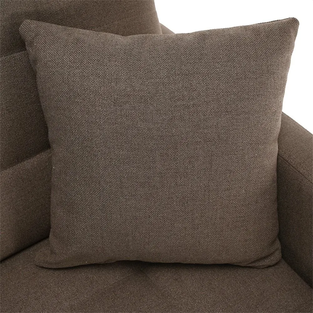 Canapea de colt extensibila Mobhaus Visby (Brown) - 8