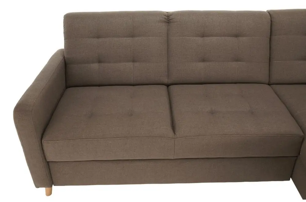 Canapea de colt extensibila Mobhaus Visby (Brown) - 6