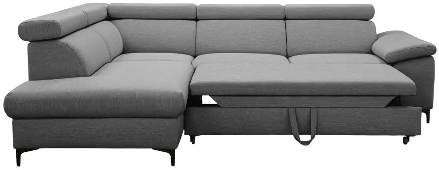 Canapea de colt extensibila Mobhaus Zachary Roh Left (Gray) - 6