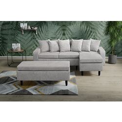 Canapea de colt cu bancheta Mobhaus Kelly Left (Light Gray) Thumb