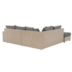 Canapea de colt cu puf Mobhaus Ida New Left (Beige/Gray) Thumb