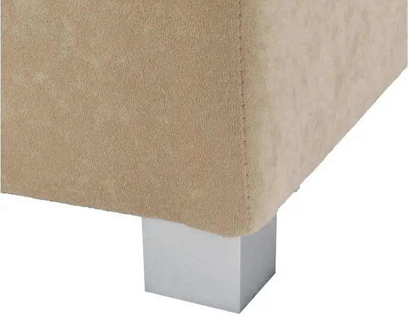 Canapea de colt cu puf Mobhaus Ida New Left (Beige/Gray) - 7