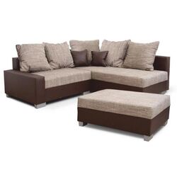Canapea de colt cu puf Mobhaus Ida New Left (Brown) Thumb