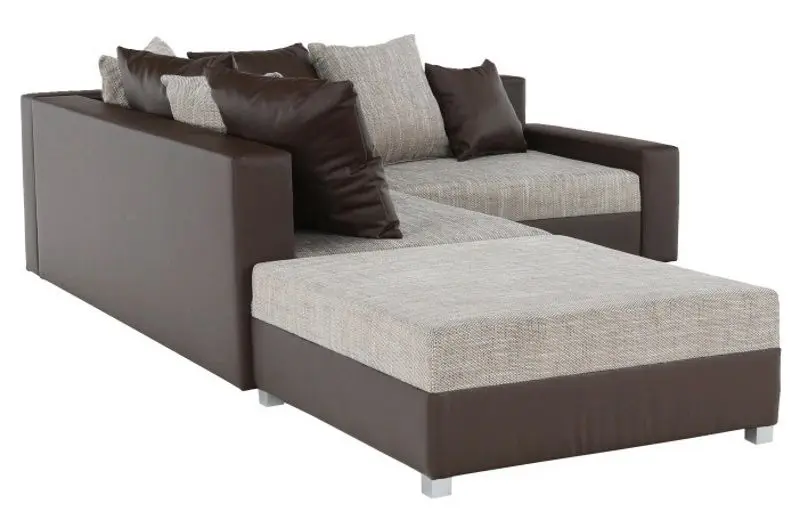 Canapea de colt cu puf Mobhaus Petrana New (Brown) - 8