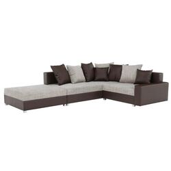 Canapea de colt cu puf Mobhaus Petrana New (Brown)