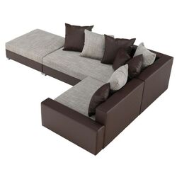 Canapea de colt cu puf Mobhaus Petrana New (Brown) Thumb