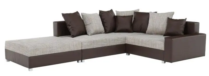 Canapea de colt cu puf Mobhaus Petrana New (Brown)