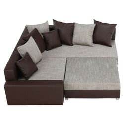 Canapea de colt cu puf Mobhaus Petrana New Right (Brown) Thumb