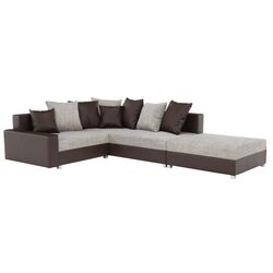 Canapea de colt cu puf Mobhaus Petrana New Right (Brown)