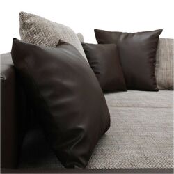 Canapea de colt cu puf Mobhaus Petrana New Right (Brown) Thumb
