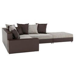 Canapea de colt cu puf Mobhaus Petrana New Right (Brown) Thumb