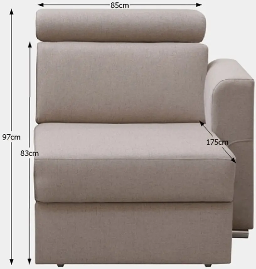 Секция дивана Mobhaus Marieta (Beige) - 2