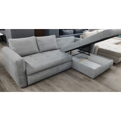 Canapea de colt Mobiland Grande Aragon 83 (Grey) Thumb