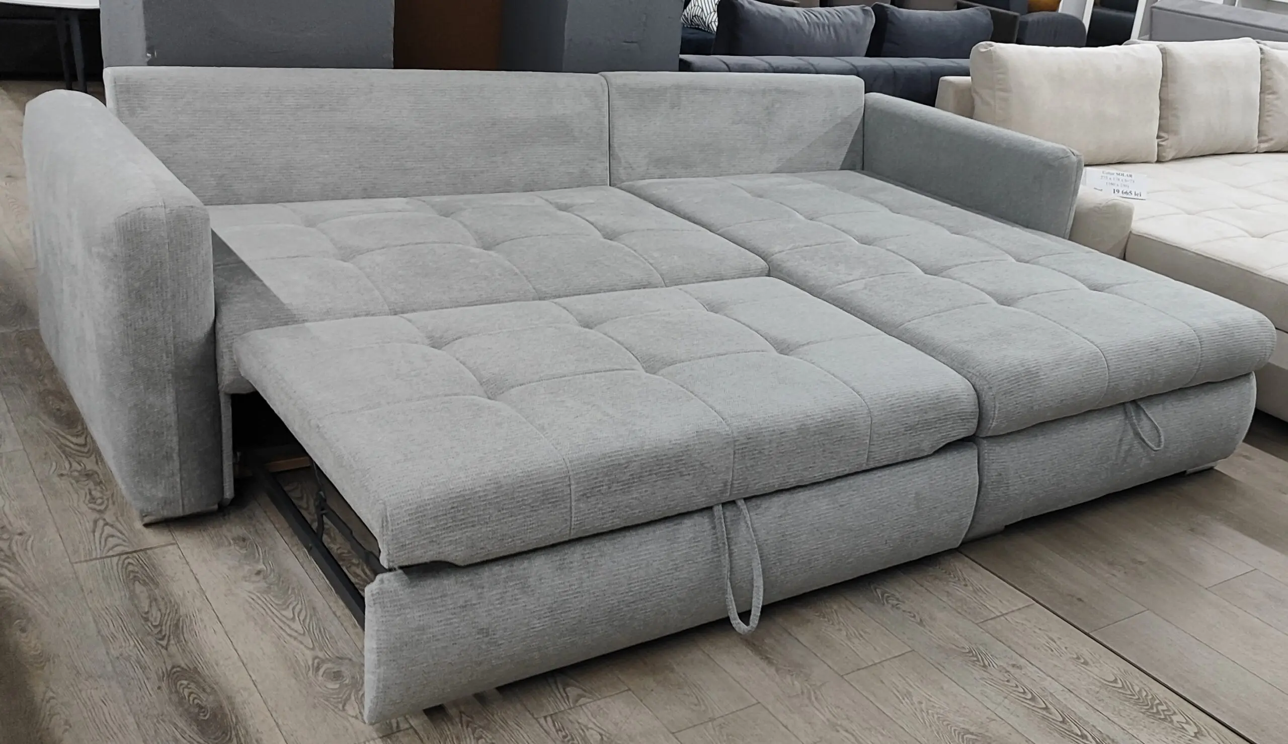 Canapea de colt Mobiland Grande Aragon 83 (Grey) - 3