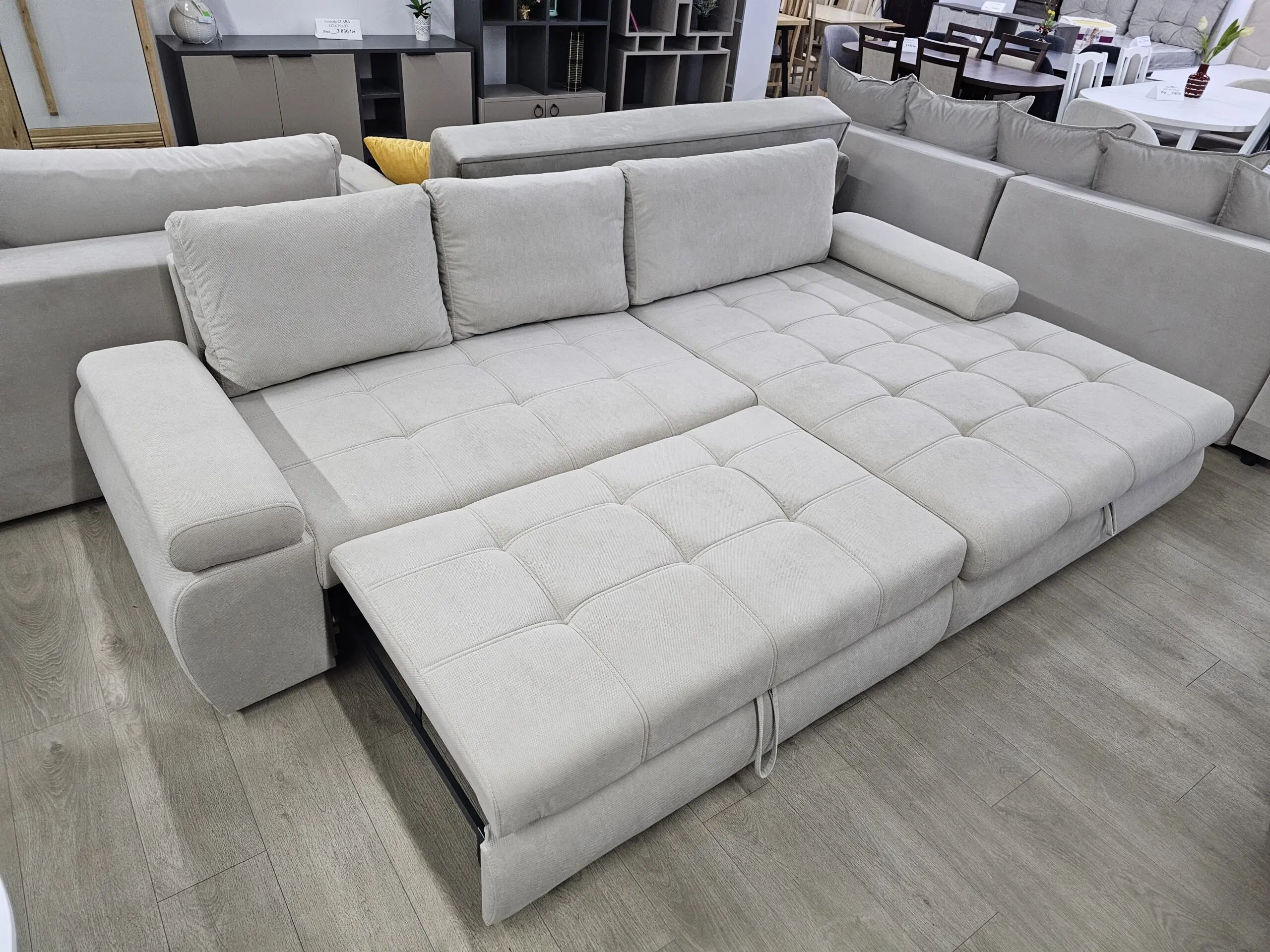 Диван угловой Mobiland Inferno Pretty 03 (Light Beige) - 4