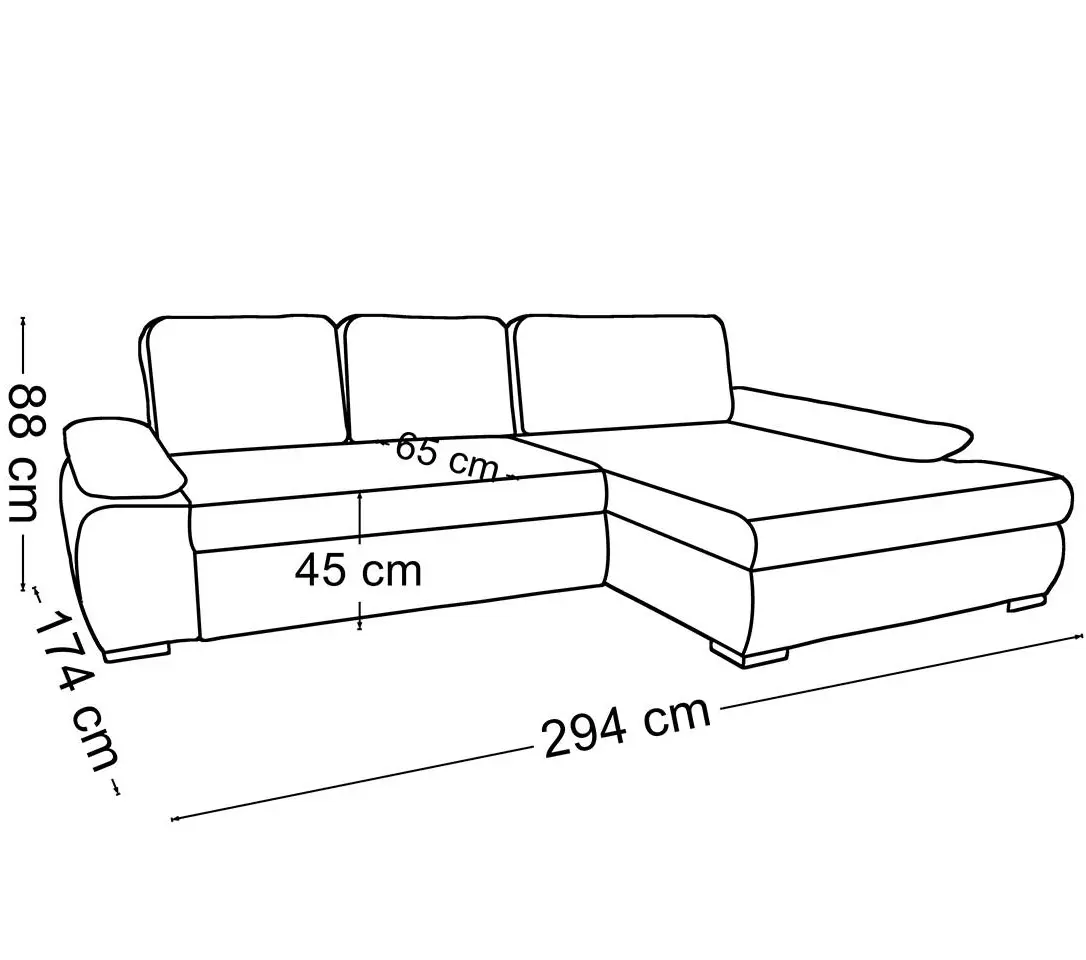 Диван угловой Mobiland Marey Kronos 34 (Graphite) - 4