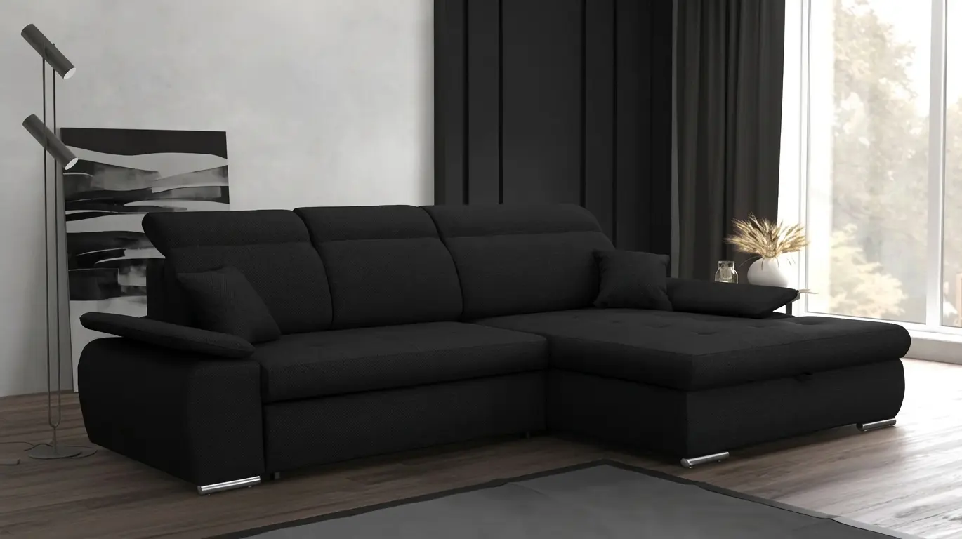 Диван угловой Mobiland Tiffi Aragon 99 (Anthracite)