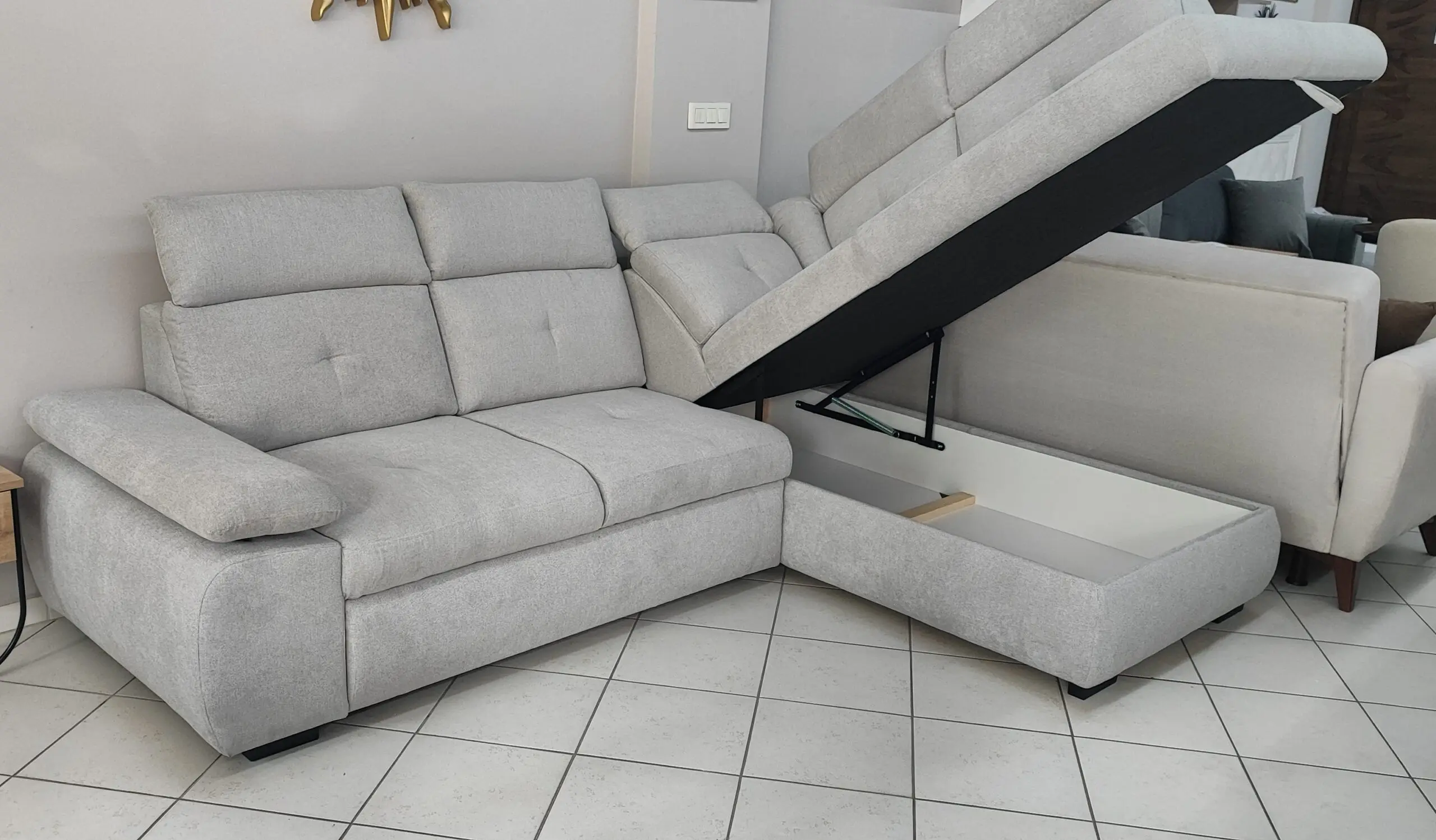 Диван угловой Mobiland Wind III Aston 15 (Light Grey) - 2