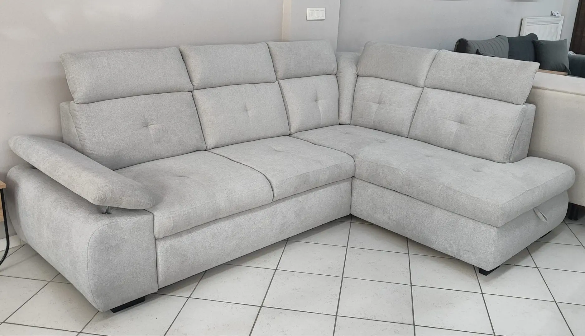 Диван угловой Mobiland Wind III Aston 15 (Light Grey)
