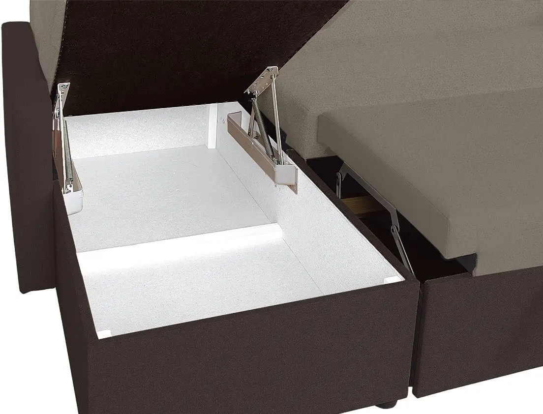 Canapea de colt Modern Arthur Alaska 23/Alaska 03 Beige Grey/Dark Brown (colt 7)