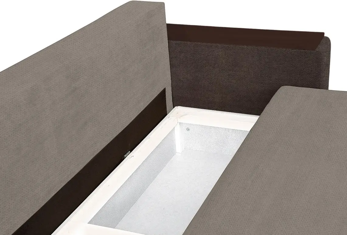 Canapea de colt Modern Arthur Alaska 23/Alaska 03 Beige Grey/Dark Brown (colt Г)