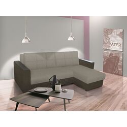 Canapea de colt Modern Arthur Alaska 23/Alaska 03 Beige Grey/Dark Brown (colt Г)