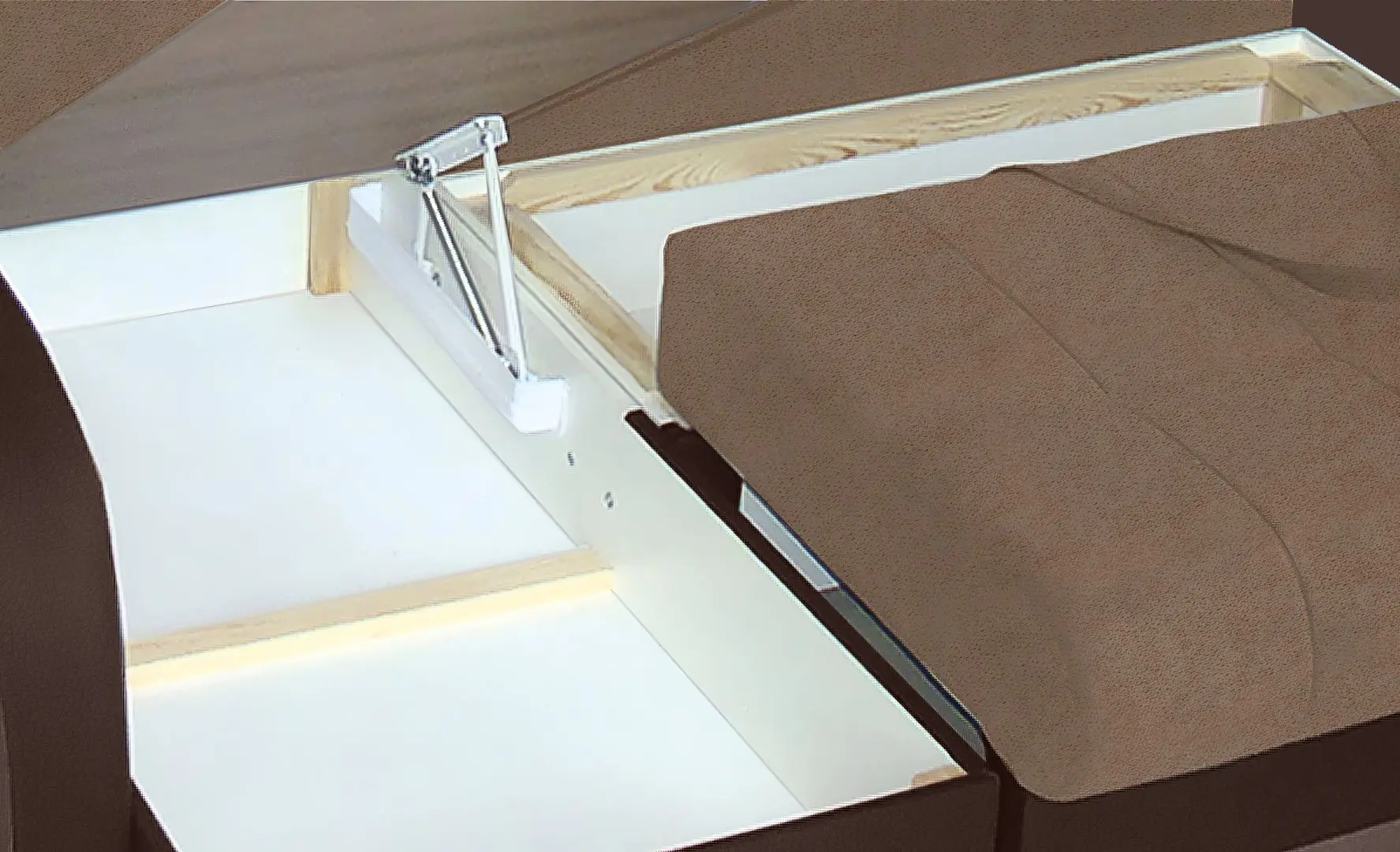 Canapea de colt Modern Barton Alaska 02/Fly Nova 2231 Indian Tan/Chocolate Brown (colt Г)