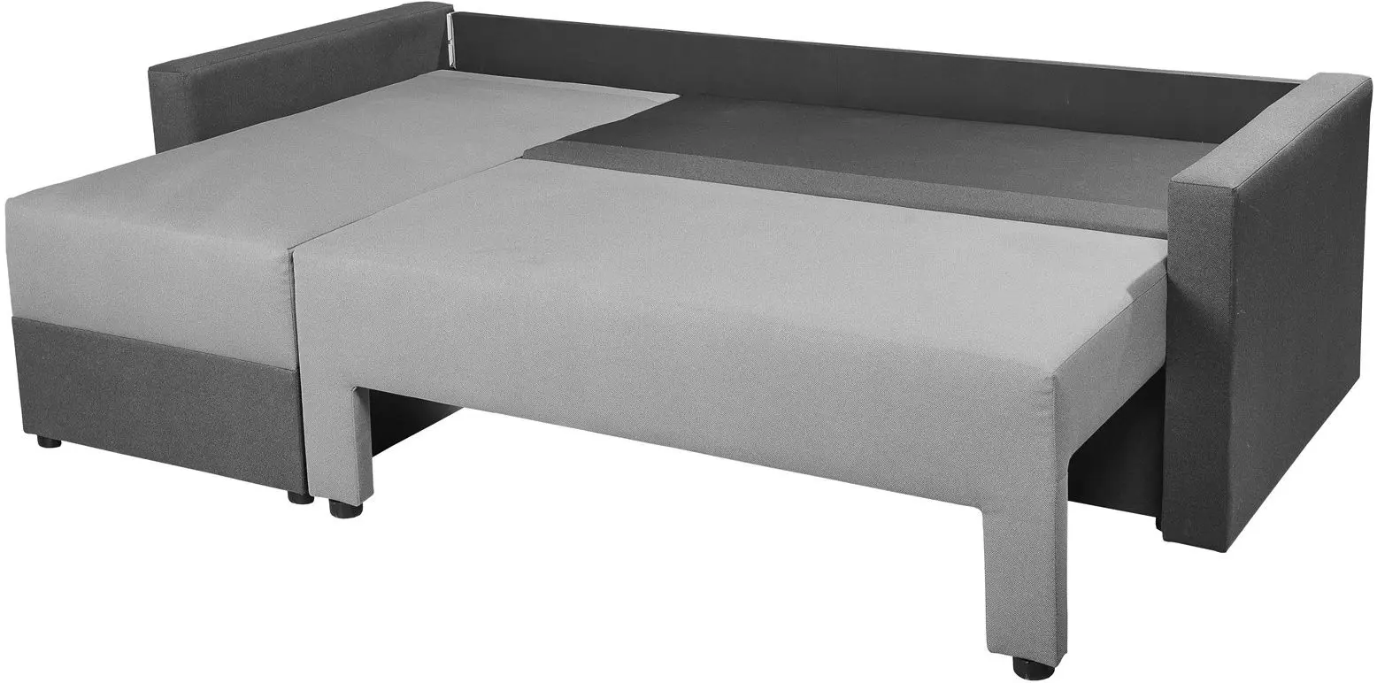 Canapea de colt Modern Lira Alaska 10 Total Eclipse/Alaska 08 Pearl Blue (Dark Grey/Grey)