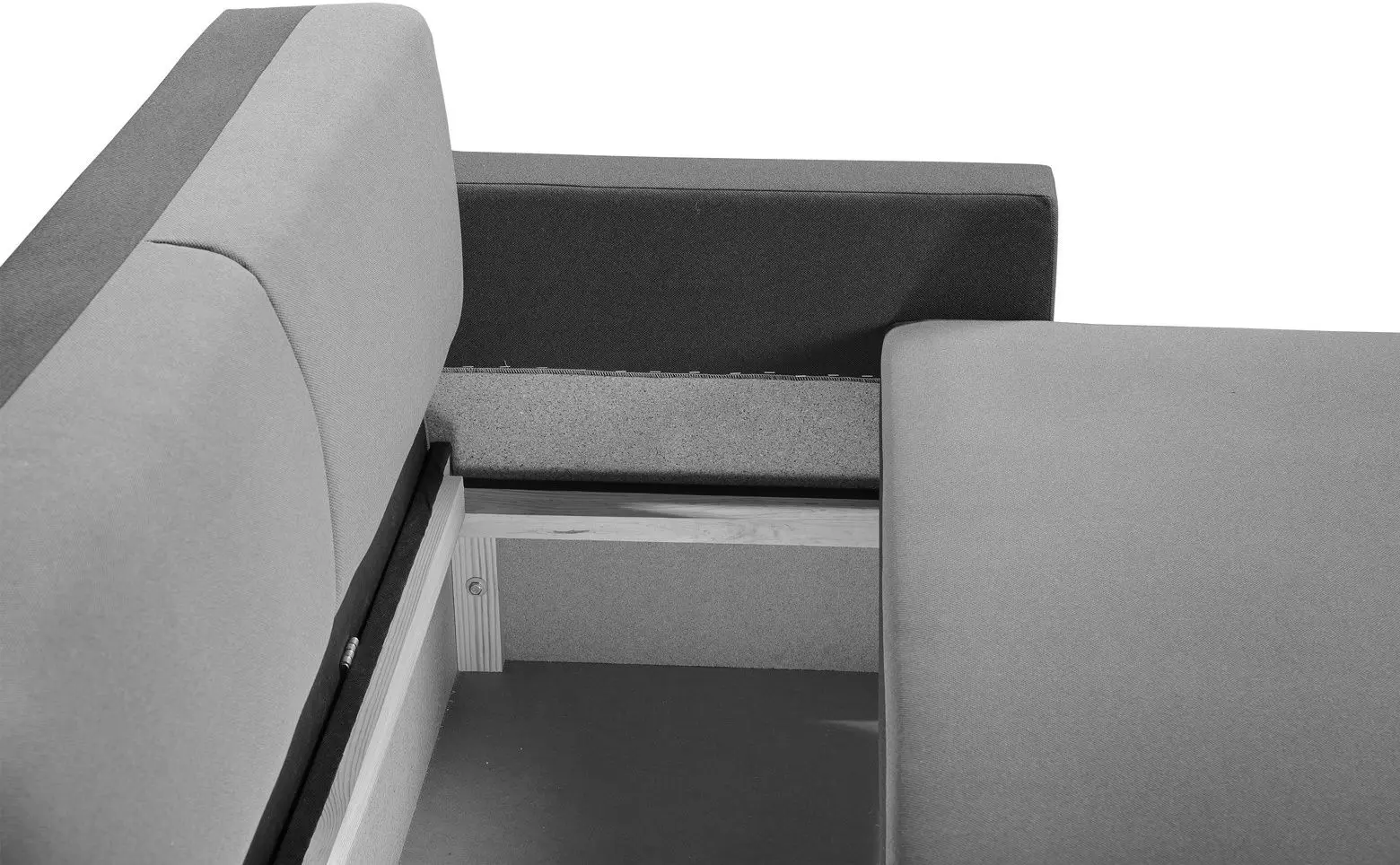 Canapea de colt Modern Lira Alaska 10 Total Eclipse/Alaska 08 Pearl Blue (Dark Grey/Grey)