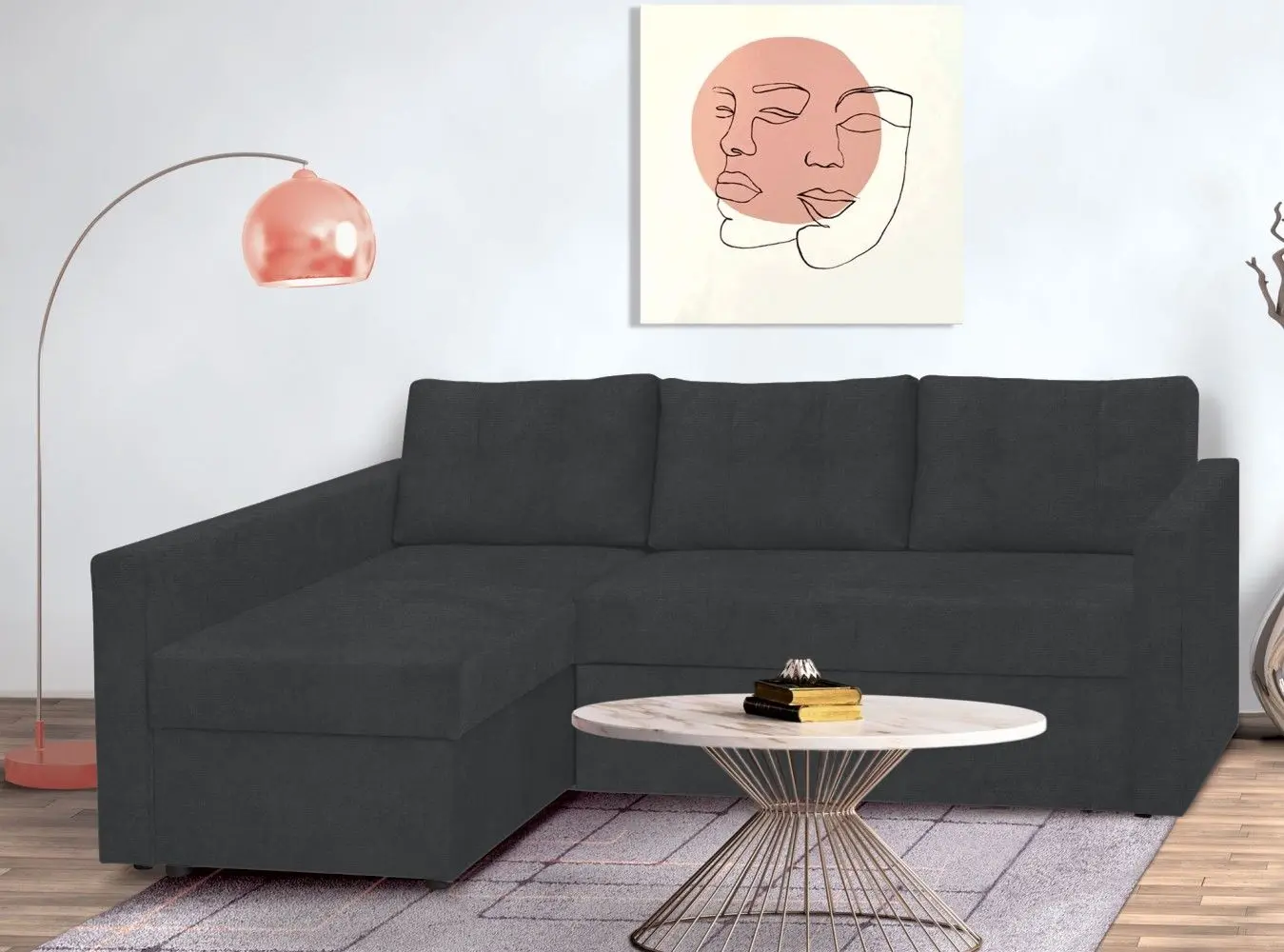 Диван угловой Modern Lord Alaska 97 Graphite (угол 7)