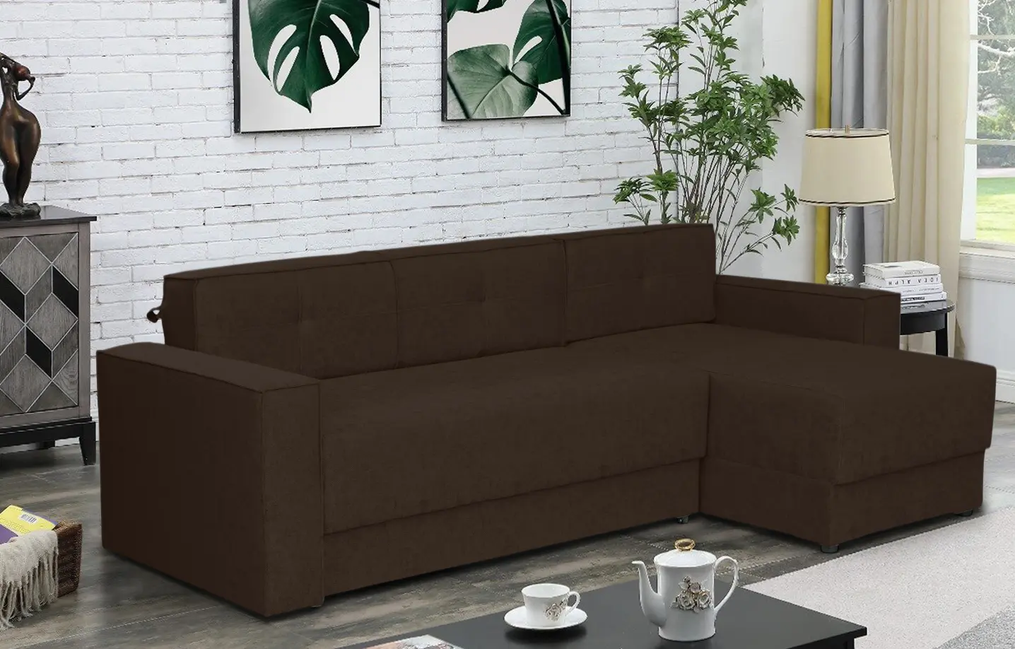 Canapea de colt Modern Lotos Alaska 28 (Brown)