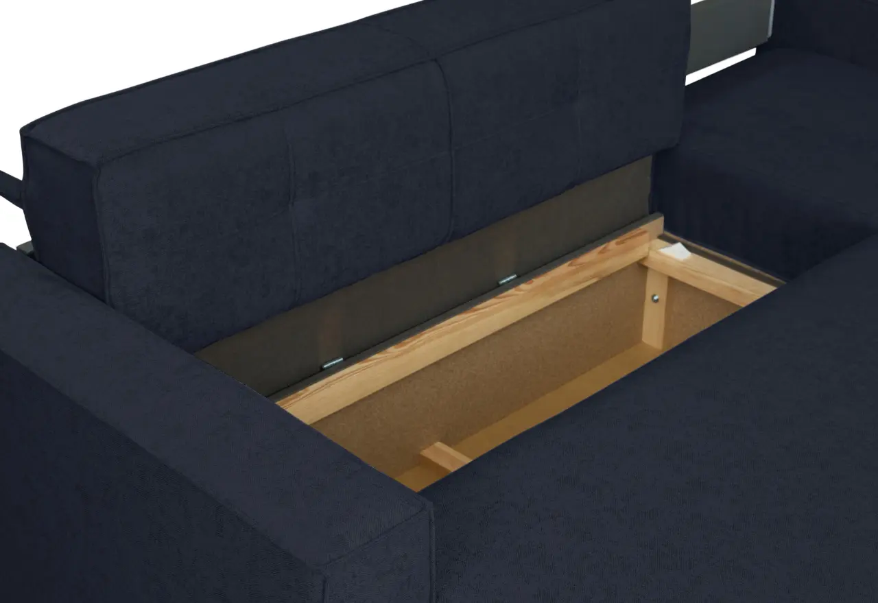 Canapea de colt Modern Lotos Alaska 88 (Dark Blue) - 5