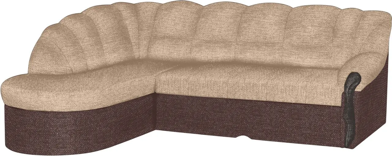 Canapea de colt Modern Mustang Bahama 03/Bahama 08 Caramel/Chocolate (colt 7)