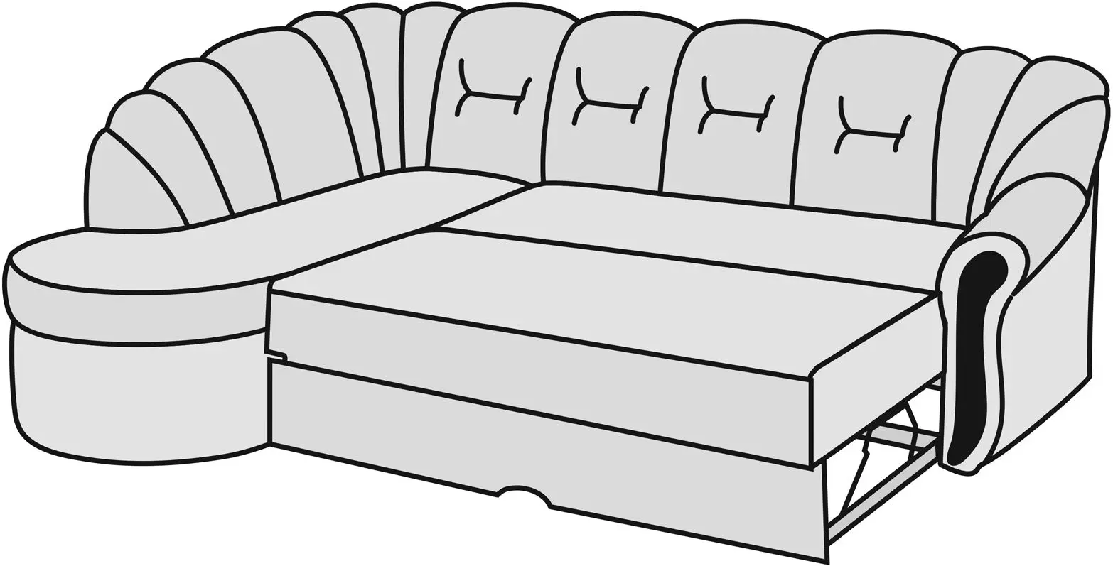 Canapea de colt Modern Mustang Bahama 03/Bahama 08 Caramel/Chocolate (colt 7)