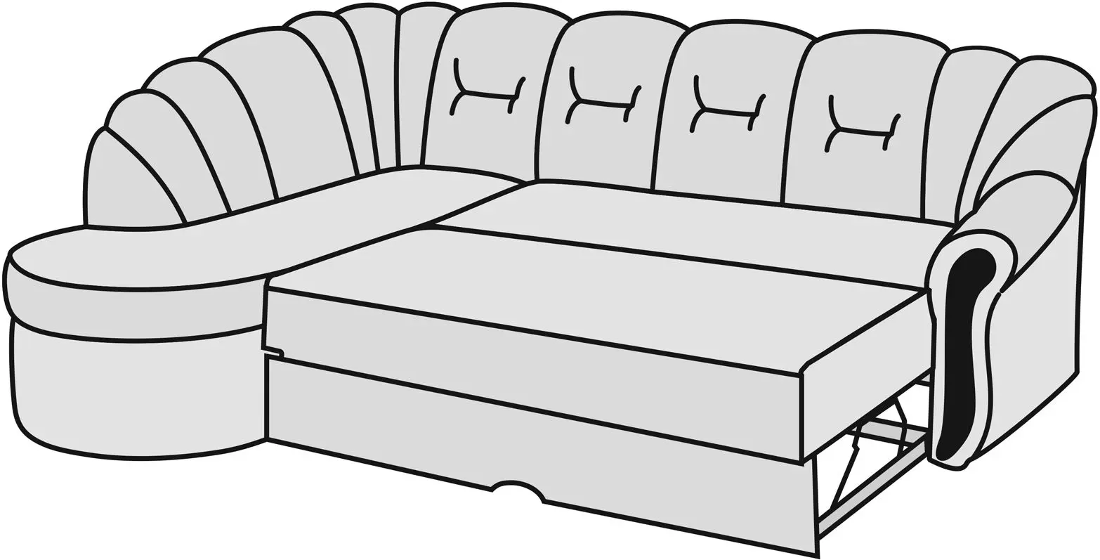 Canapea de colt Modern Mustang Bahama 35 Castor Grey (colt 7)