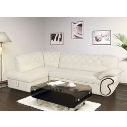 Canapea de colt Modern Oskar Fly Nova 2200 White/Wenge (colt 7)