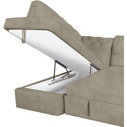 Canapea de colt Modern Oskar New Vavilon 62 Dark Beige/Wenge (colt 7) Thumb