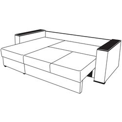 Canapea de colt Modern Soft Alaska 01 Beige (colt Г) Thumb