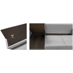 Canapea de colt Modern Soft Alaska 10 Dark Gray (colt 7) Thumb