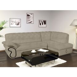 Canapea de colt Modern Oskar New Vavilon 62 Dark Beige/Wenge (colt Г)