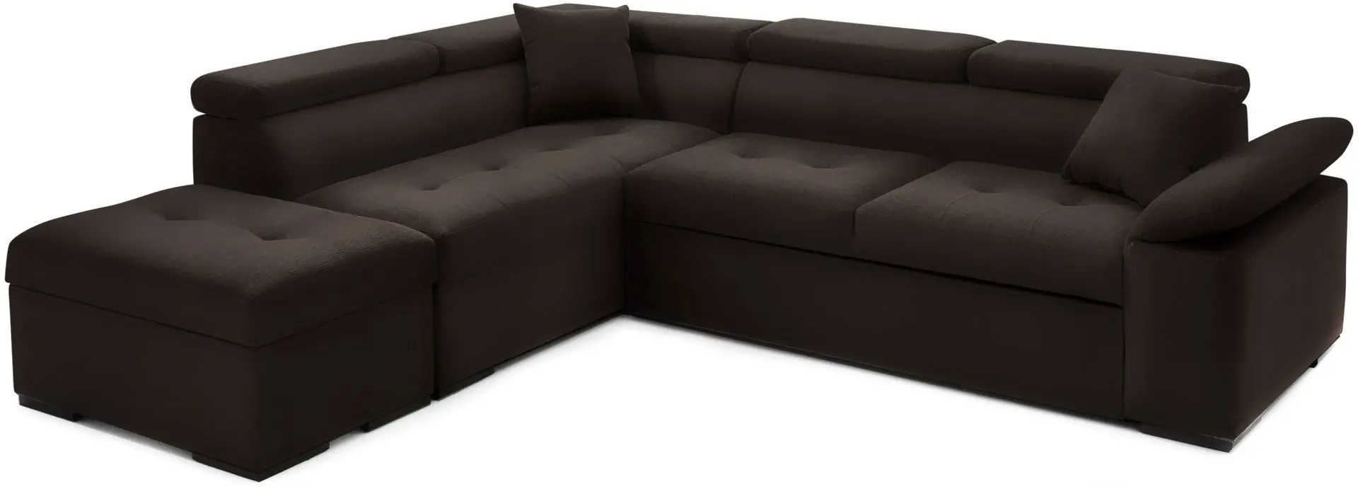 Canapea de colt Montella Maiorca Monolith 29 Left (Dark Brown) - 7