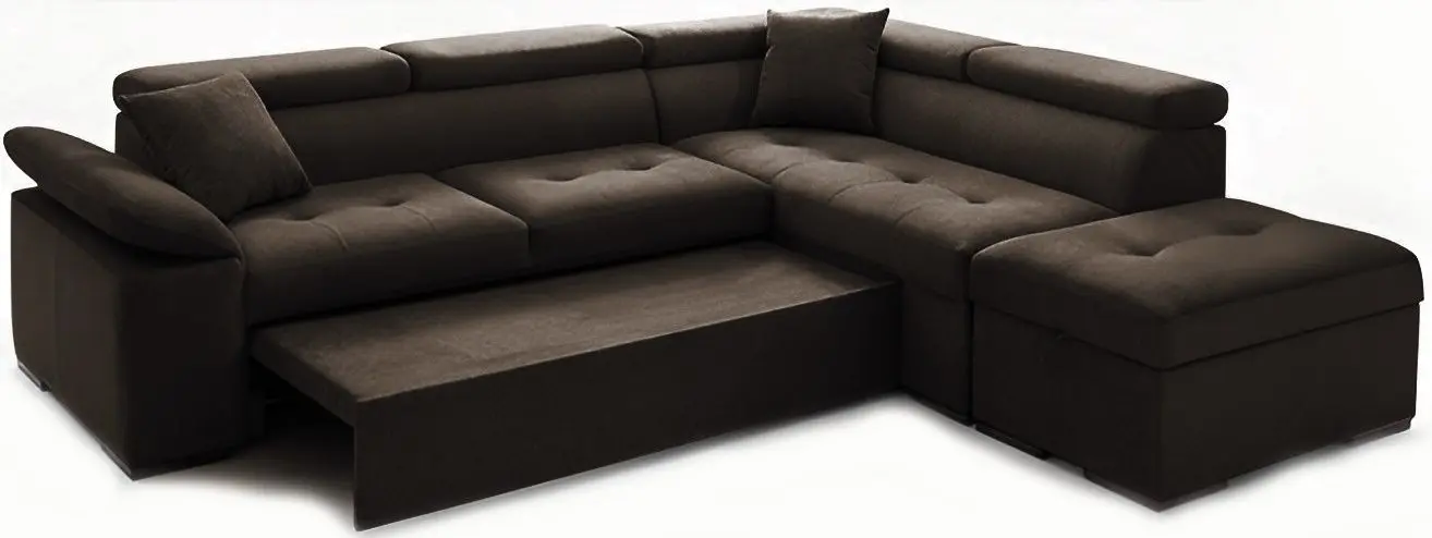 Canapea de colt Montella Maiorca Monolith 29 Right (Dark Brown) - 7