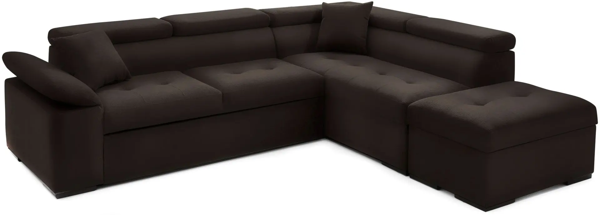Canapea de colt Montella Maiorca Monolith 29 Right (Dark Brown) - 6