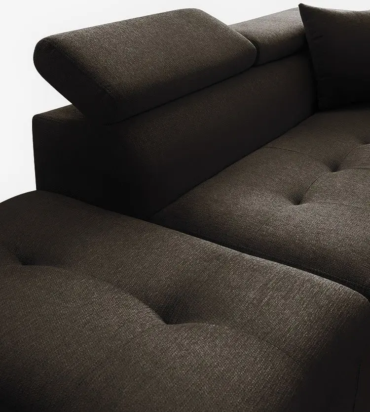 Canapea de colt Montella Maiorca Monolith 29 Right (Dark Brown) - 3