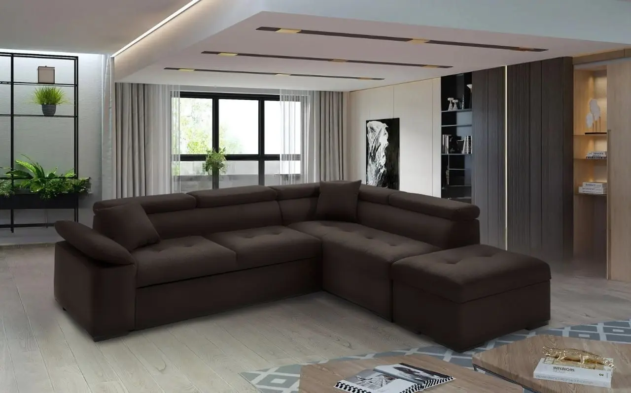 Canapea de colt Montella Maiorca Monolith 29 Right (Dark Brown)