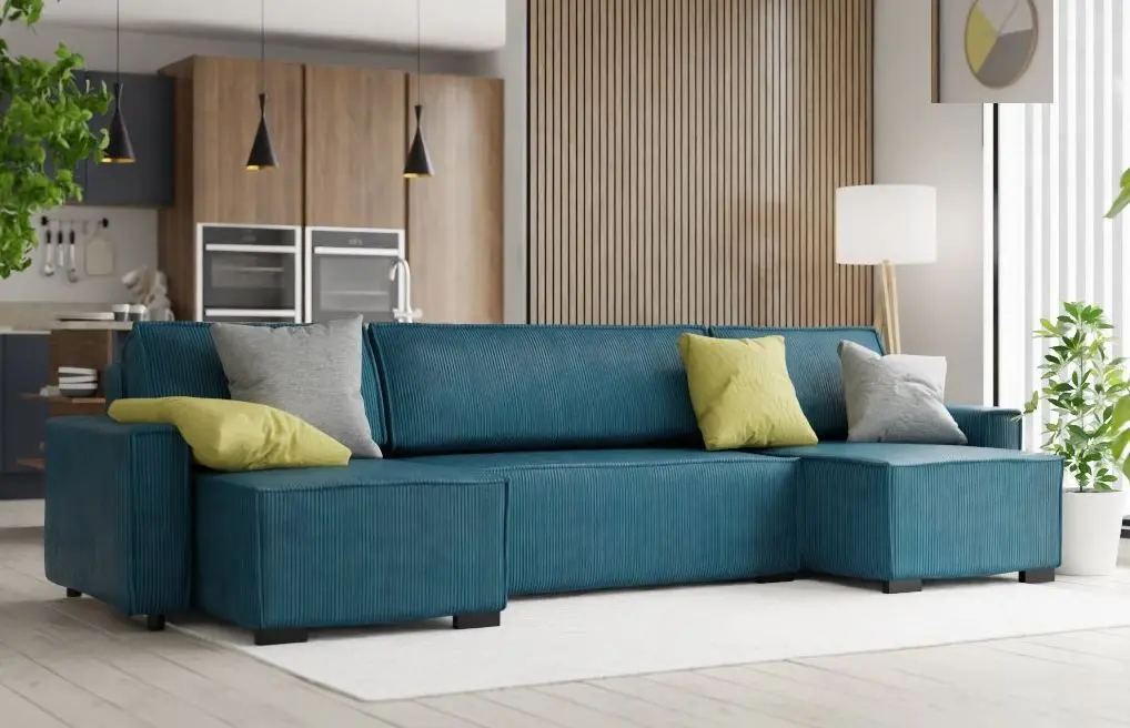 Диван П-образный Platan Smart U (Dark Turquoise) - 2